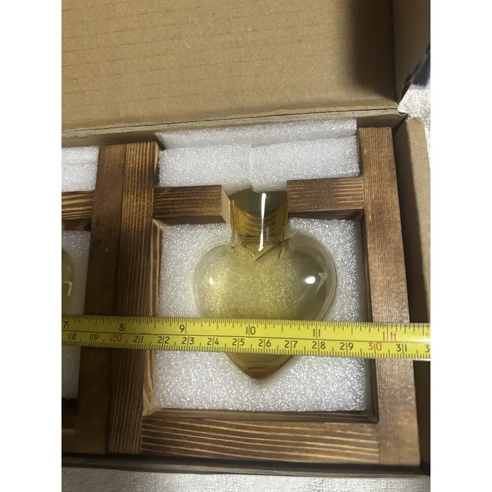 Heart-Shaped Glass Terrarium Propagation Station for Hydroponics Home Decor